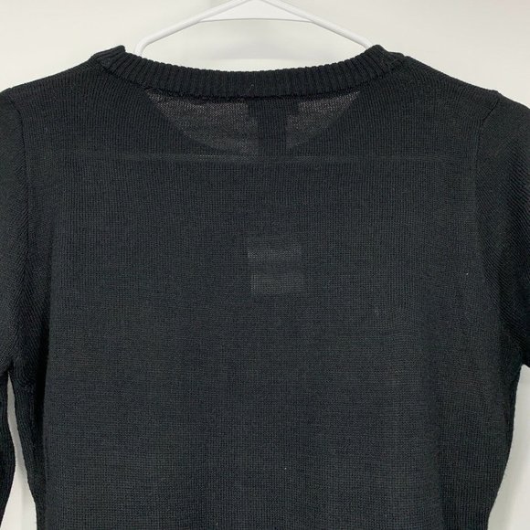 Rue21 Christmas Sweater Black Happy Elfin' Holiday Graphic - Picture 8 of 9